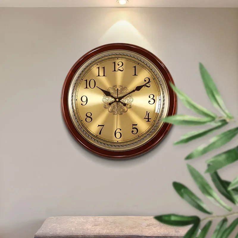 Luxury Lifestyle Gifts - Luxury Wood Wall Clock Metal Retro