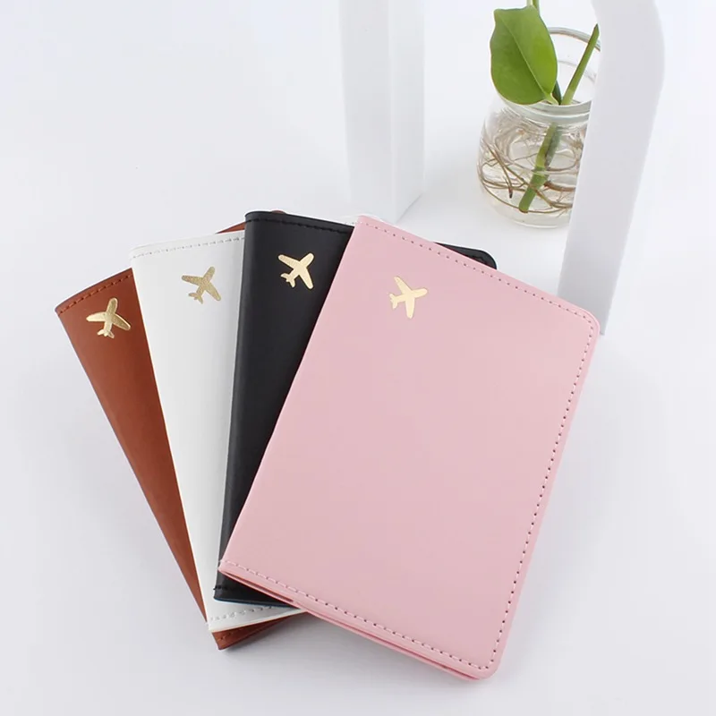 Leather Passport Cover - Simple Fashion Passport Holder Bags Travel