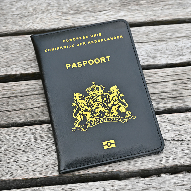 Leather Passport Cover - Dễ Thương Nederlands Da Hộ Chiếu