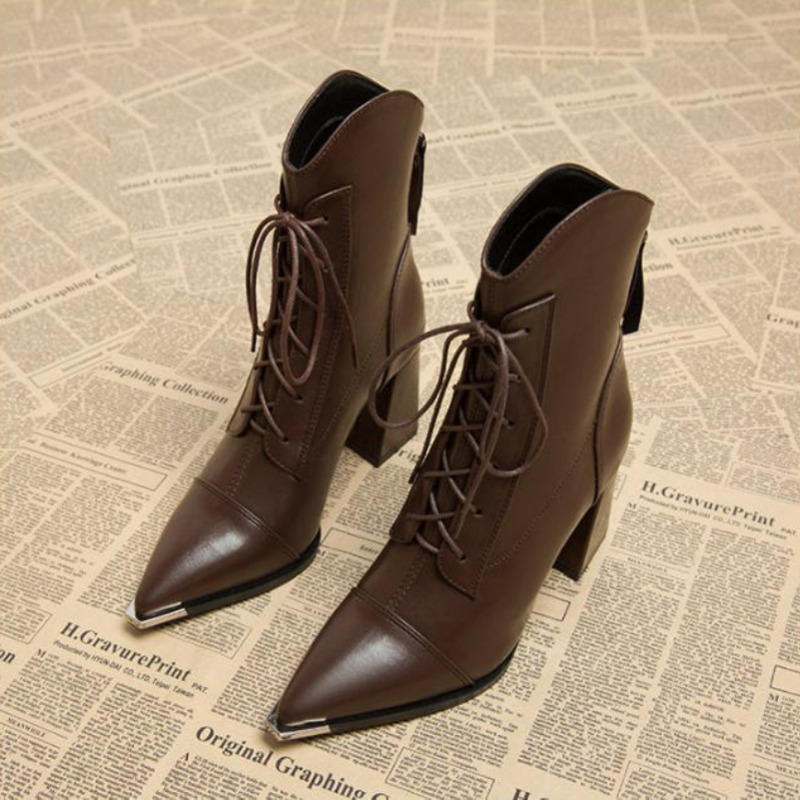 Luxury Lifestyle - Women's Ankle Boots Fashion Pointed Toe