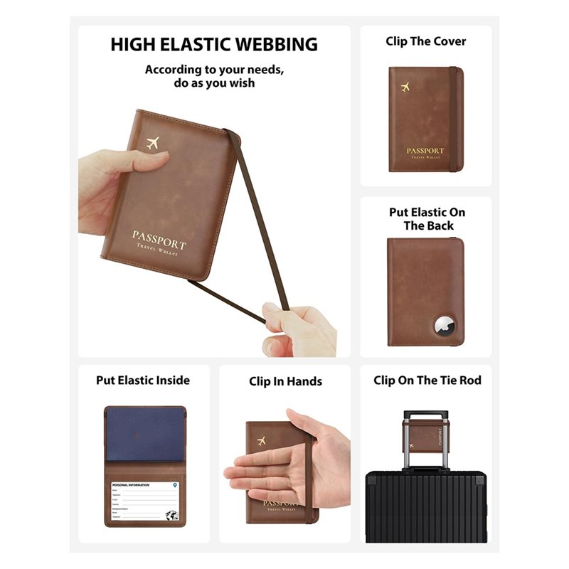 ABRT-Passport Holder With RFID - đánh giá và giá Leather Passport Cover