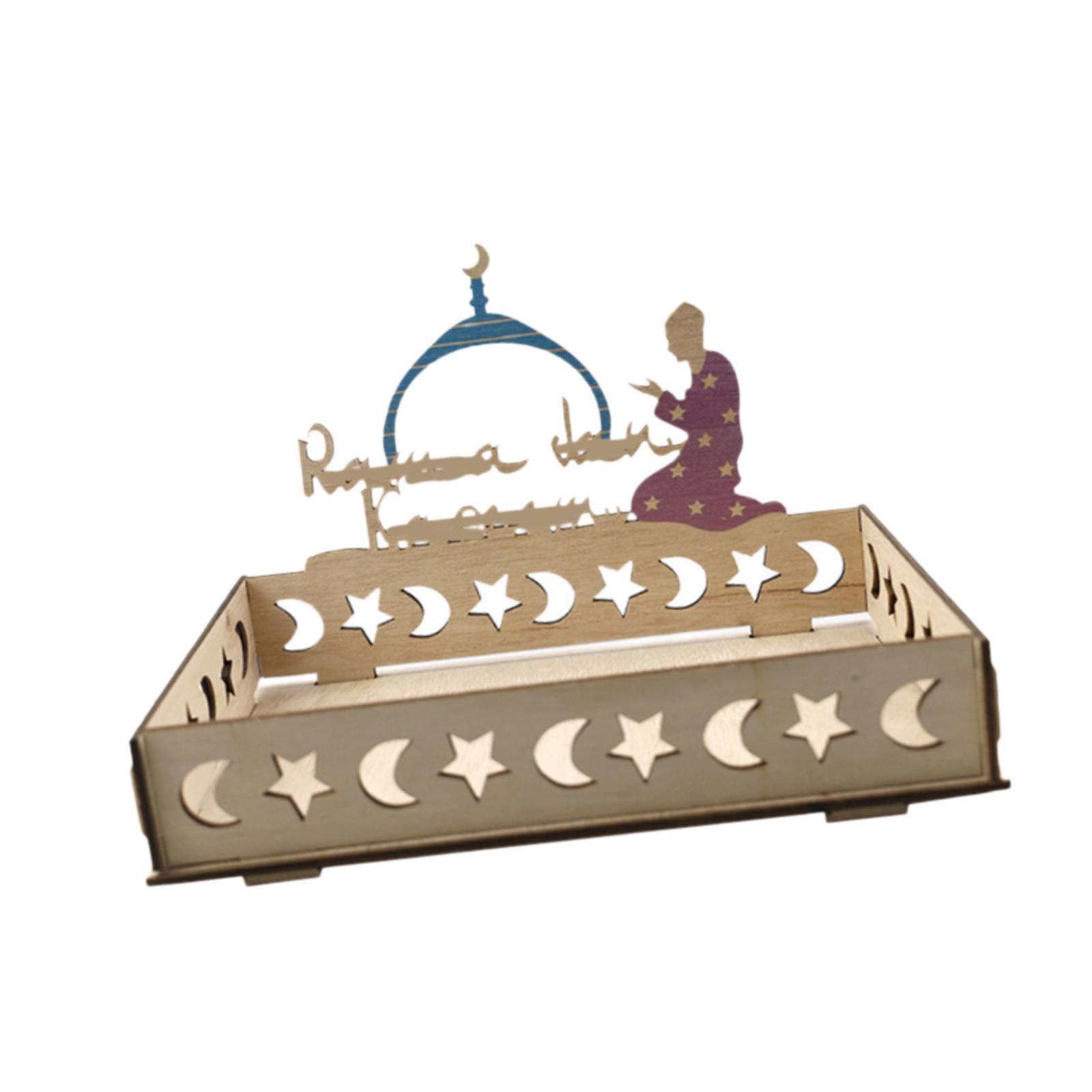 Islamic Moon Star Wooden Tray  - đánh giá và giá Wooden Serving Tray
