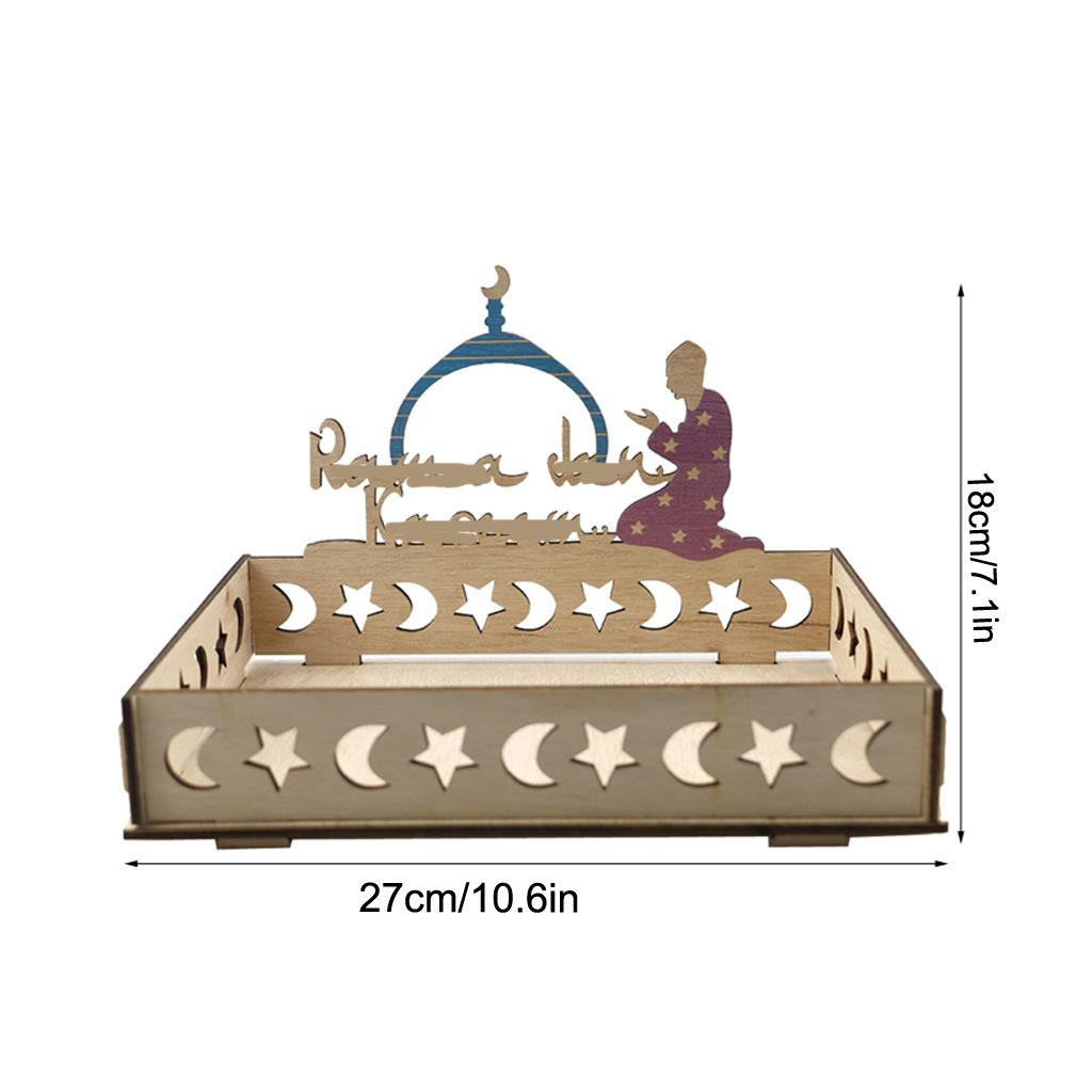 Islamic Moon Star Wooden Tray  - đánh giá và giá Wooden Serving Tray