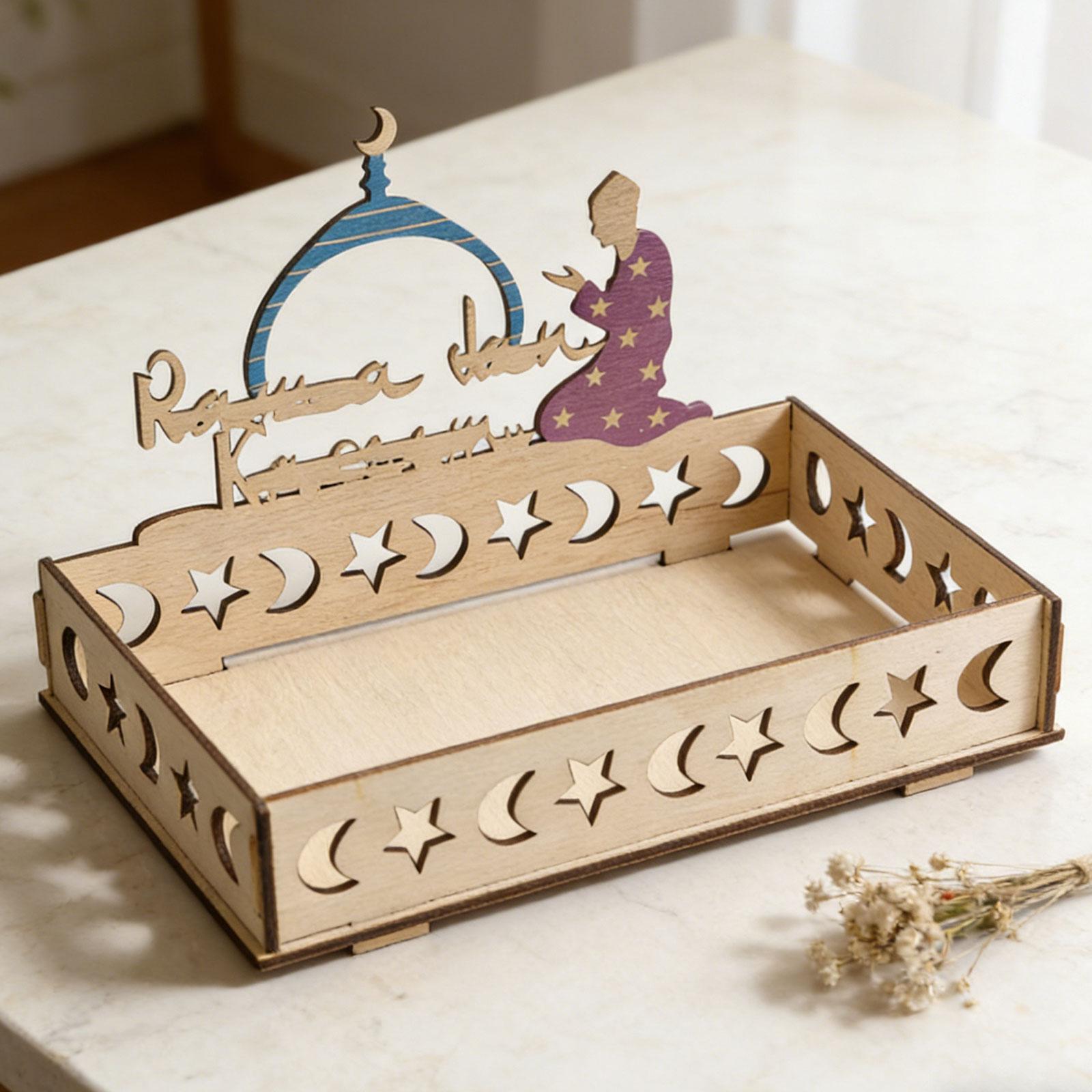 Islamic Moon Star Wooden Tray  - đánh giá và giá Wooden Serving Tray