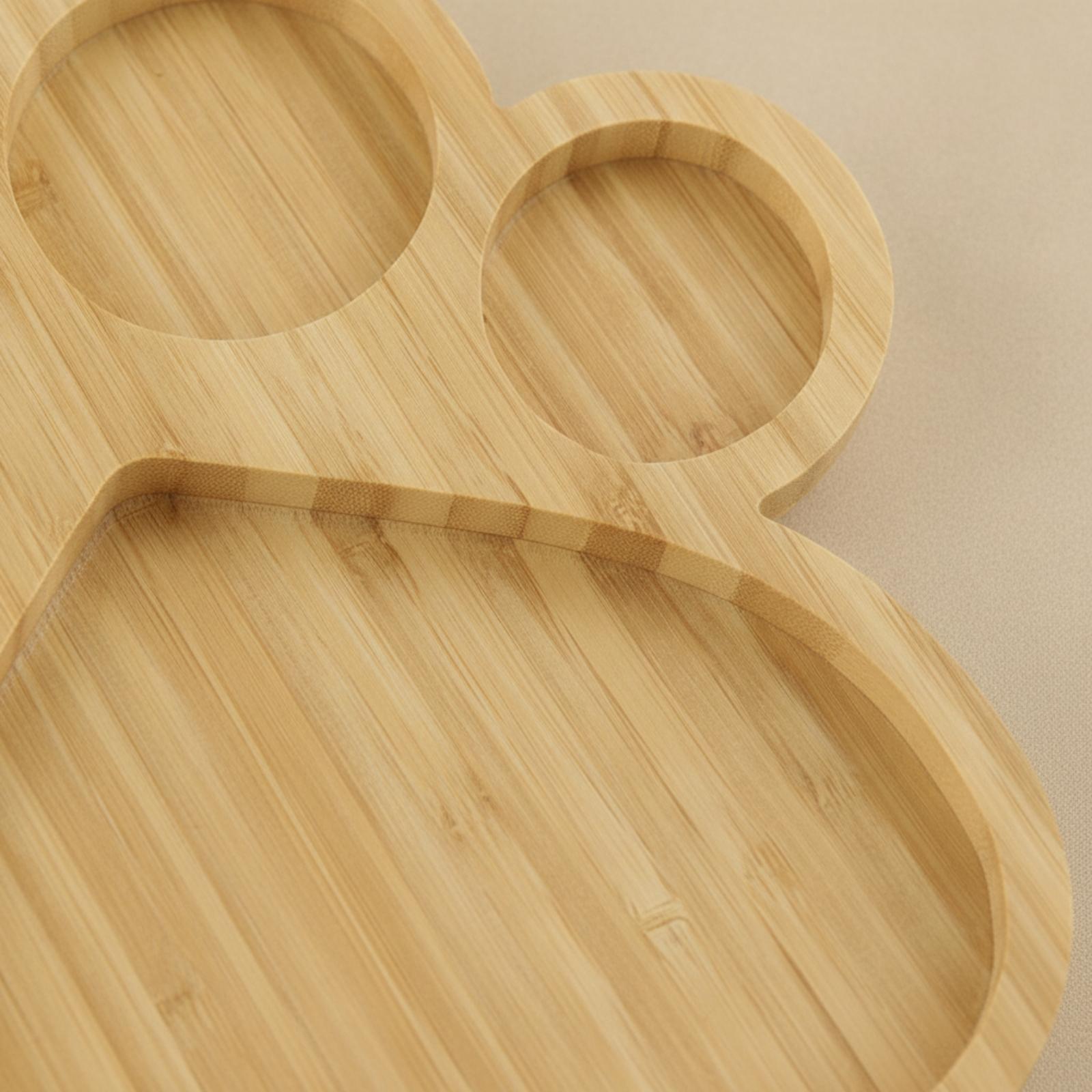 Bamboo Plate with Compartments - đánh giá và giá Wooden Serving Tray