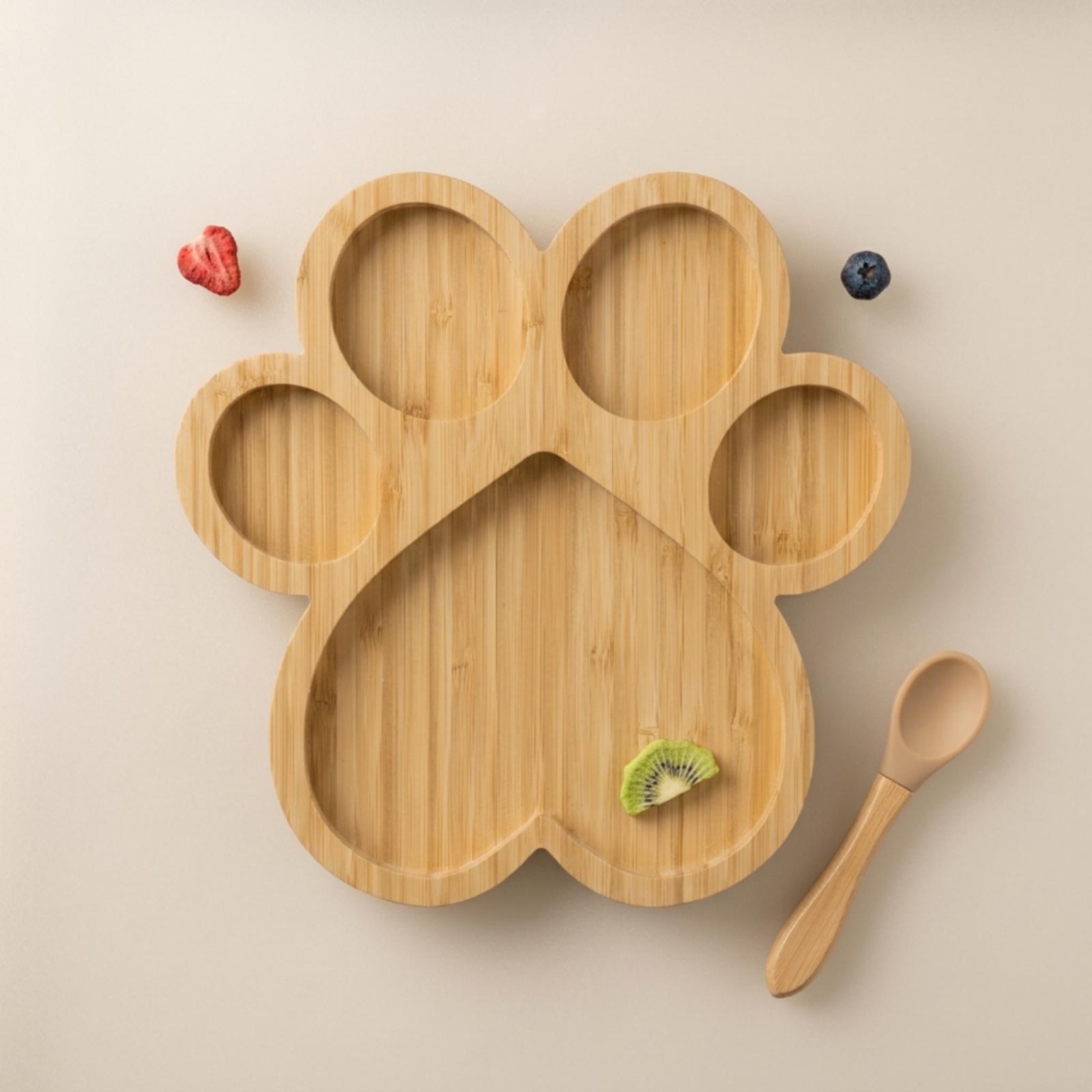 Bamboo Plate with Compartments - đánh giá và giá Wooden Serving Tray