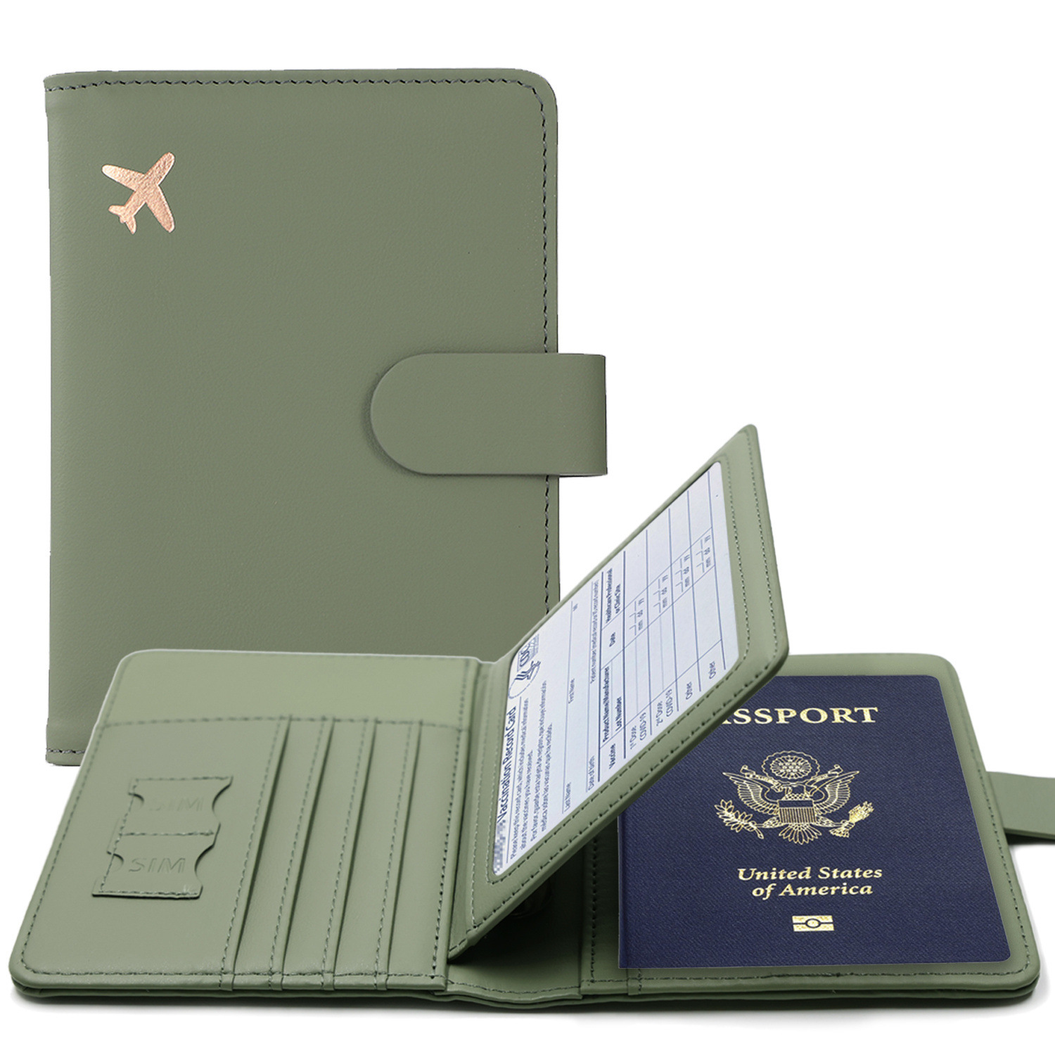 RFID Passport Cover Case Passp - đánh giá và giá Leather Passport Cover