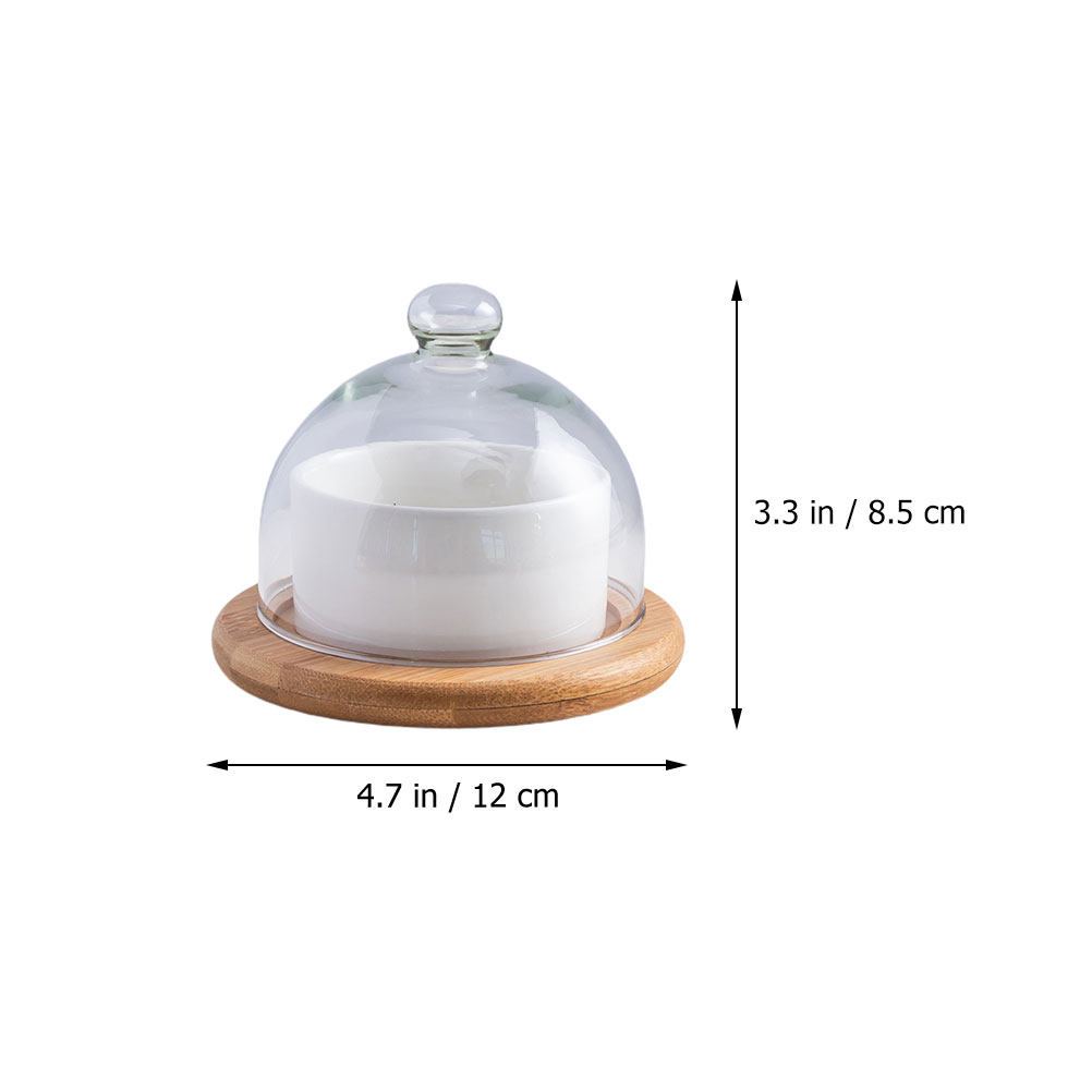 Ceramic Salad Bowl Set with Cl - đánh giá và giá Wooden Serving Tray